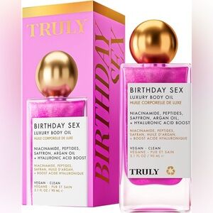TRULY Birthday Sex Body Oil - Vibrant Pink and Gold